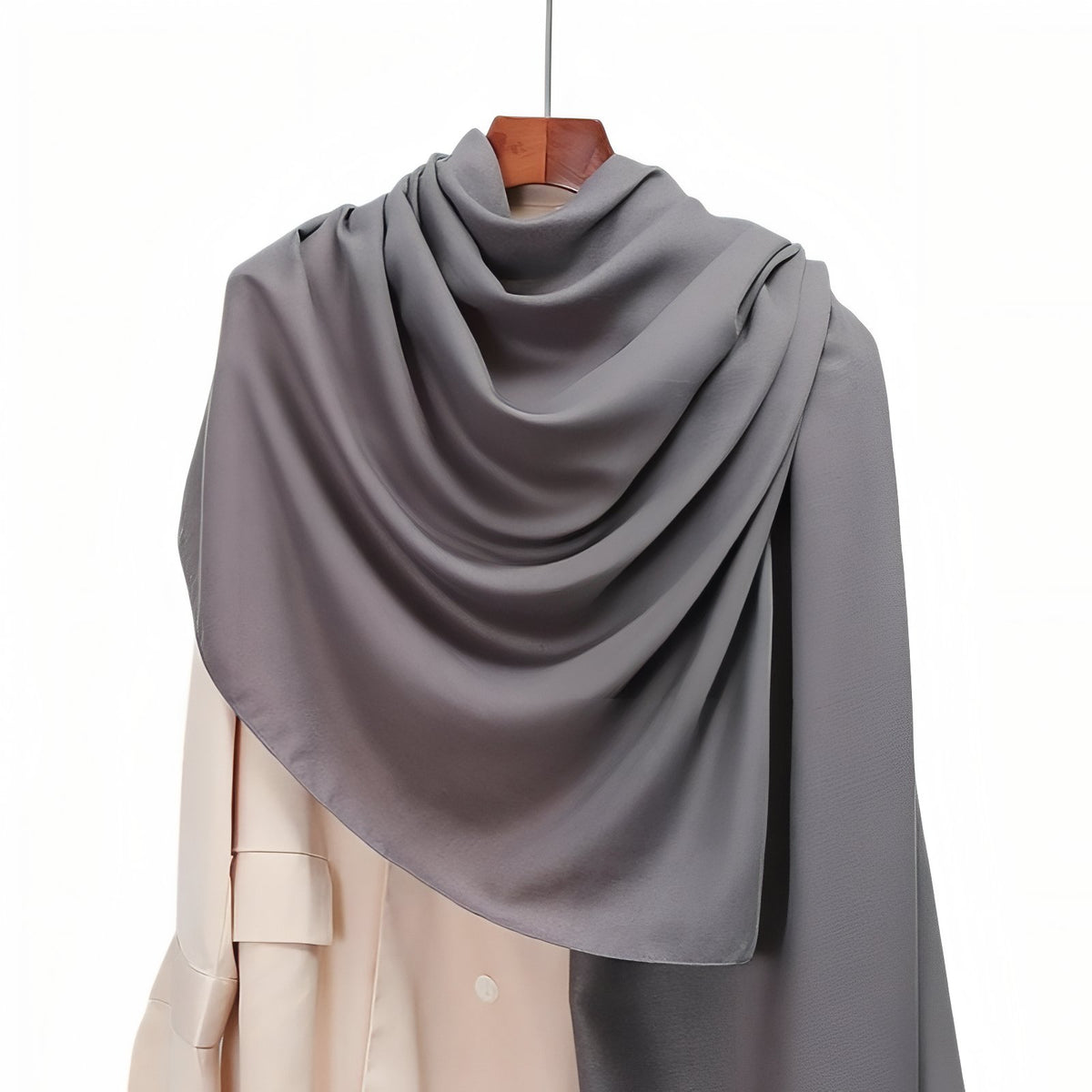 Etole Châle de Couleurs pour Mariage - Gris Ardoise - 80*180cm