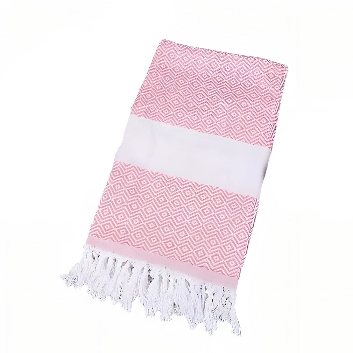 Fouta de Plage Eponge - Rose - 100x180cm