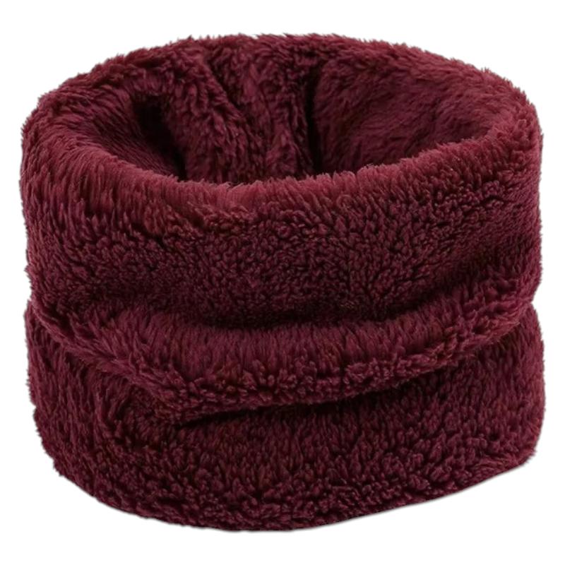 Cache Cou Fausse Fourrure - Bordeaux - 25x15 cm
