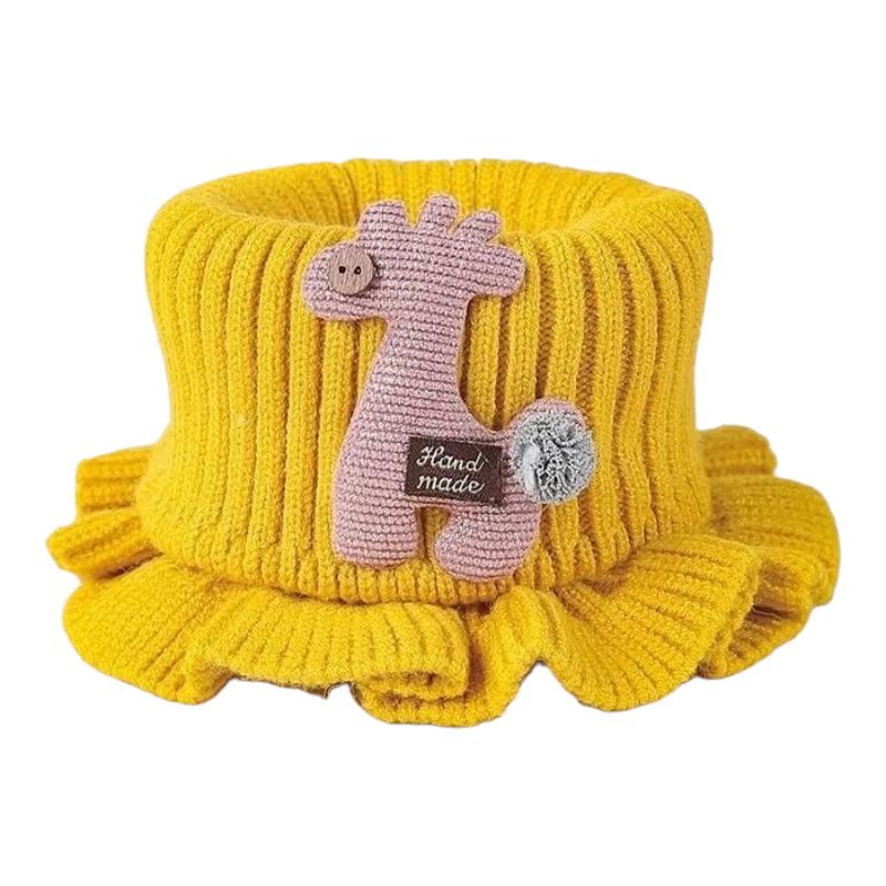 Cache Cou Enfant Fille Jaune Moutarde 