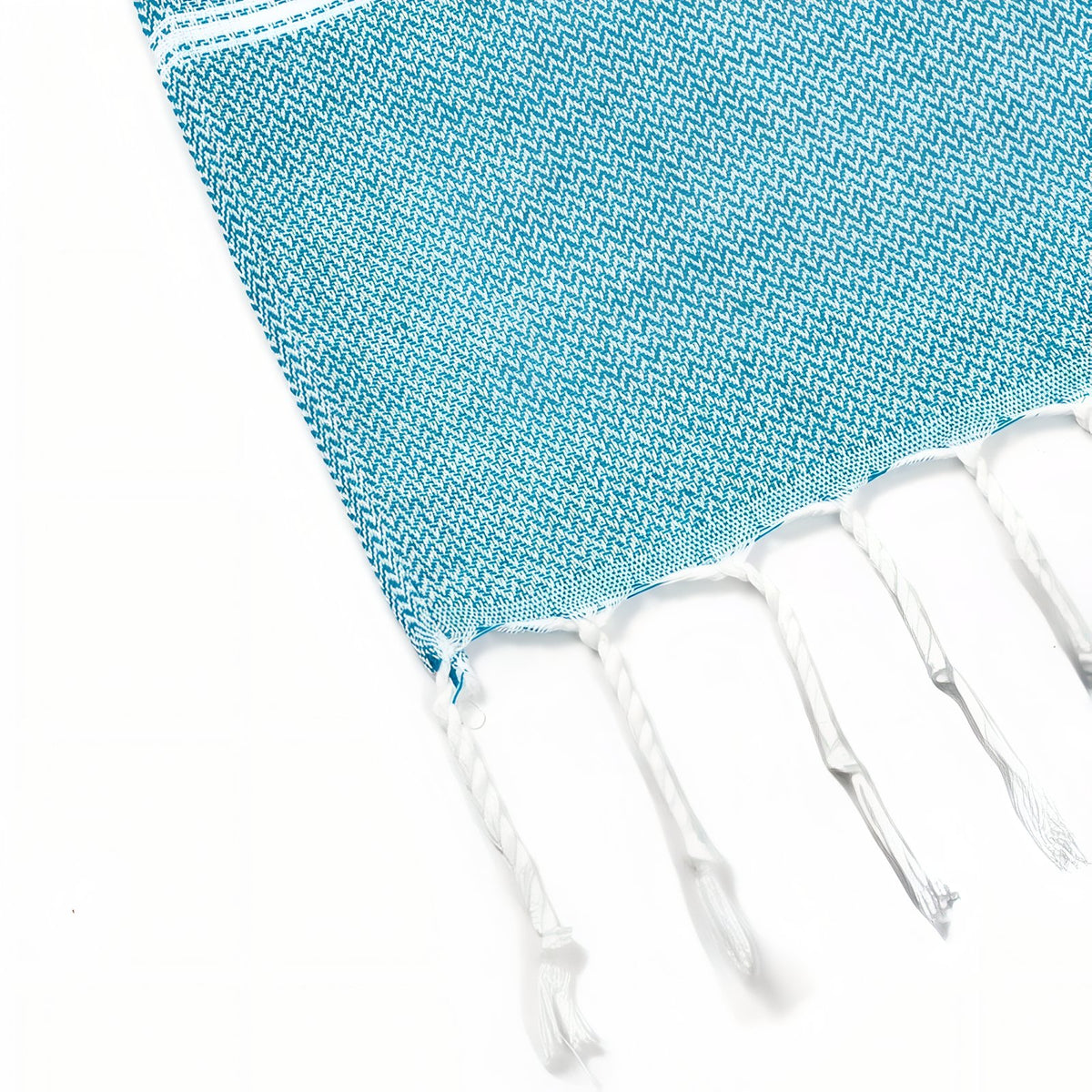 Serviette de Plage Fouta gros plan franges - Violet - Jaune - Bleu Marine - Bleu Ciel - Vert Clair - Rose Fuchsia - Vert Olive