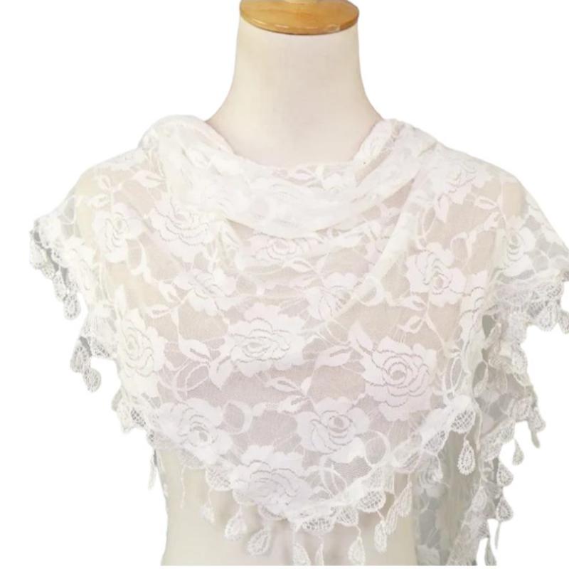 Châle Transparent Mariage Blanc 150*50cm