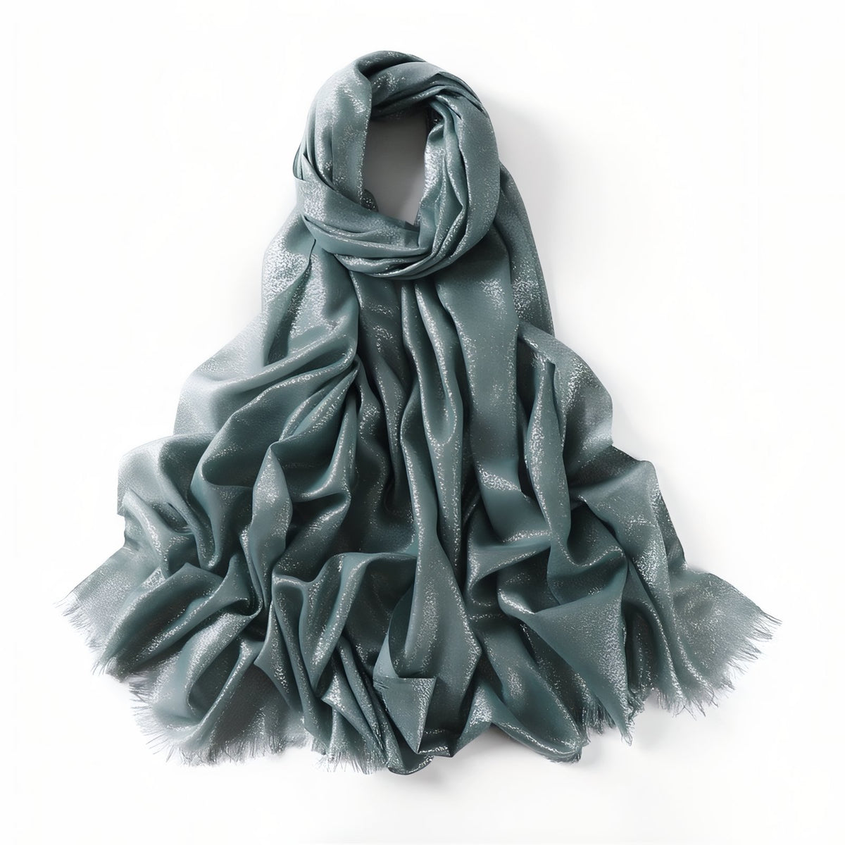 Echarpe Pailletée Femme - Vert Émeraude - 200*80cm
