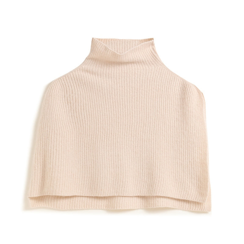 Poncho Cachemire Court - Beige - 37/42x47cm