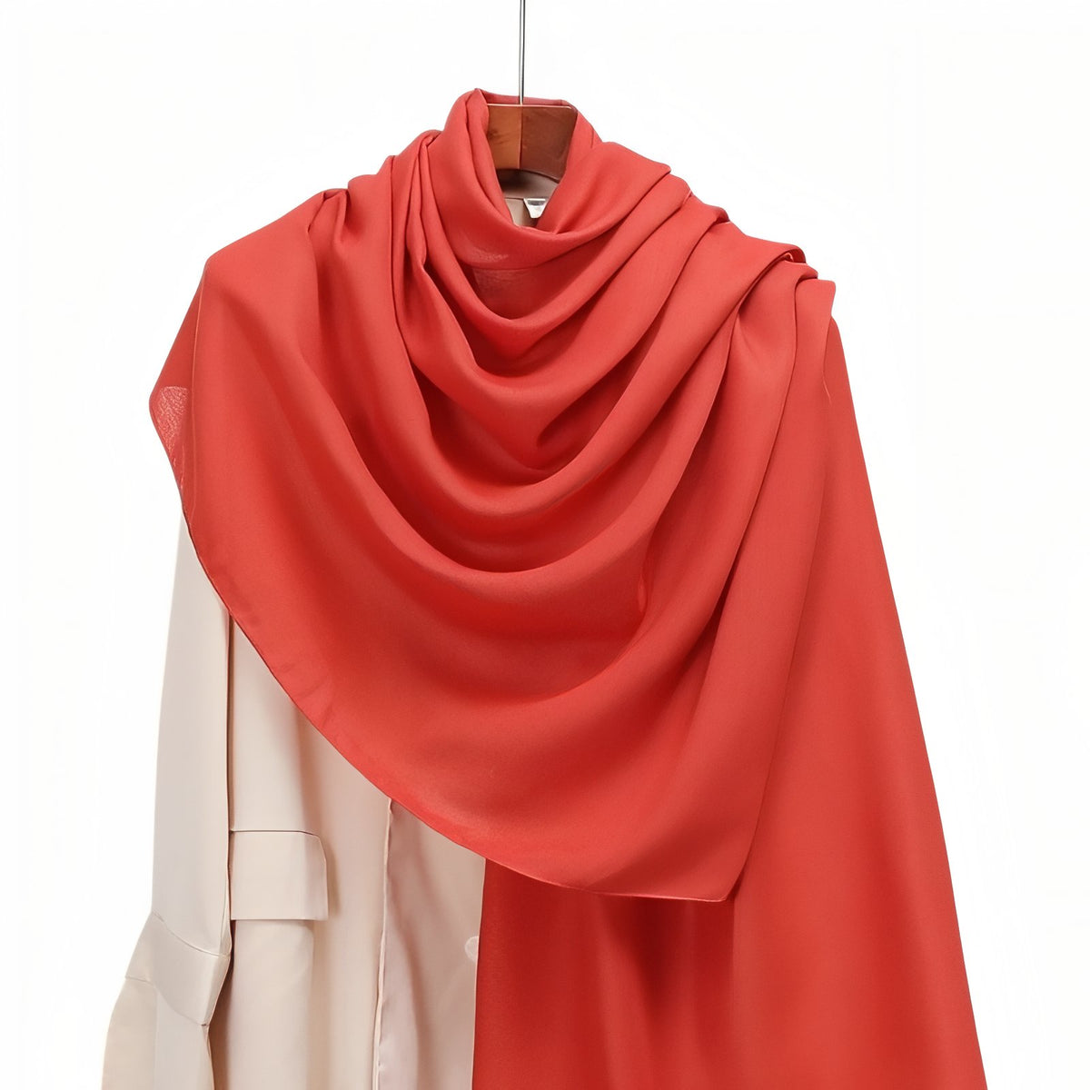 Etole Châle de Couleurs pour Mariage - Corail - 80*180cm