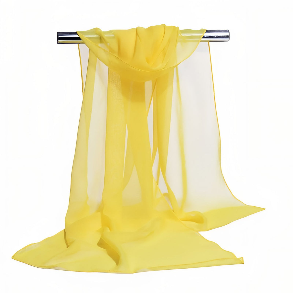 Châle de Soirée Femme - Jaune - 160x50cm