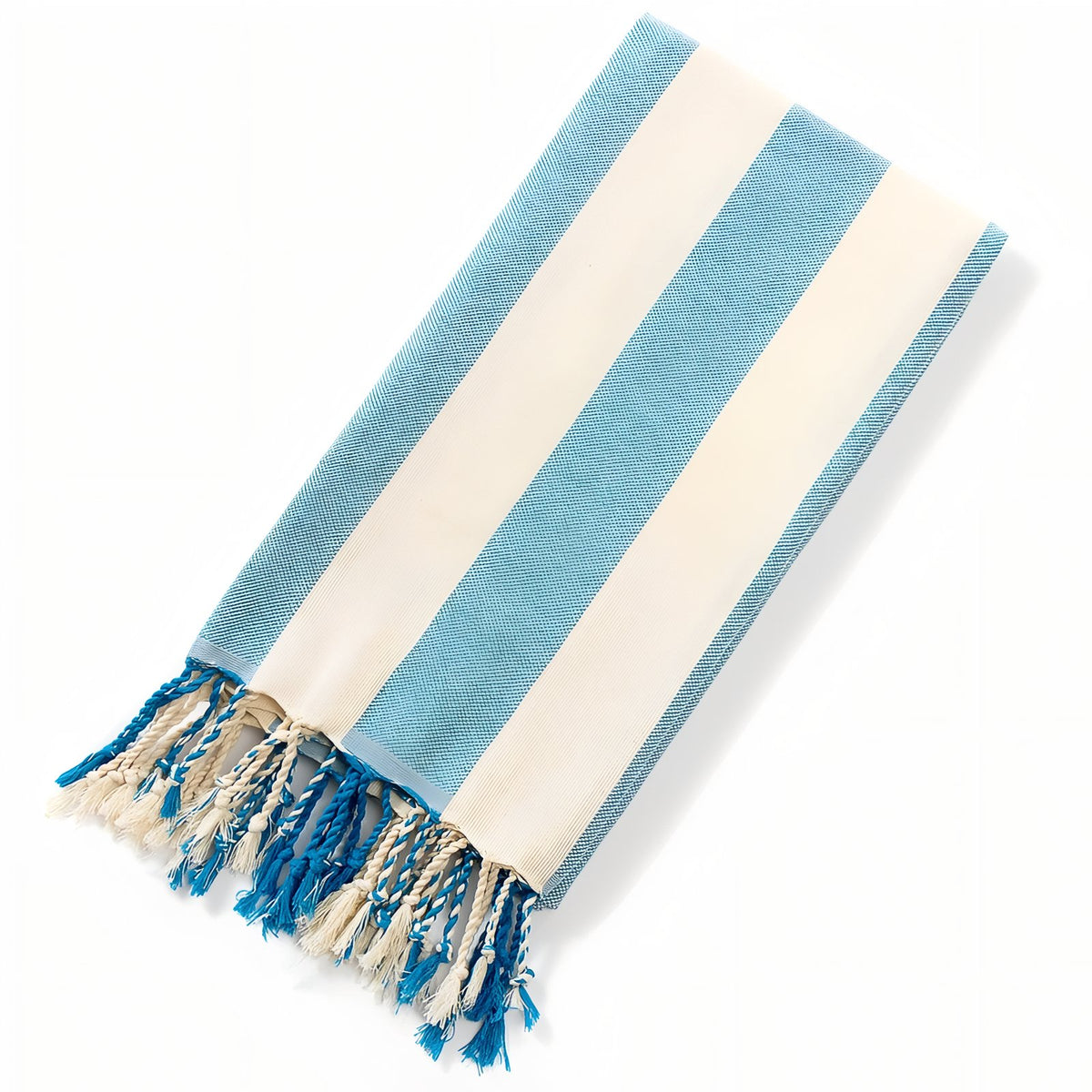 Drap de Plage Fouta - Bleu Ciel - 100x180cm