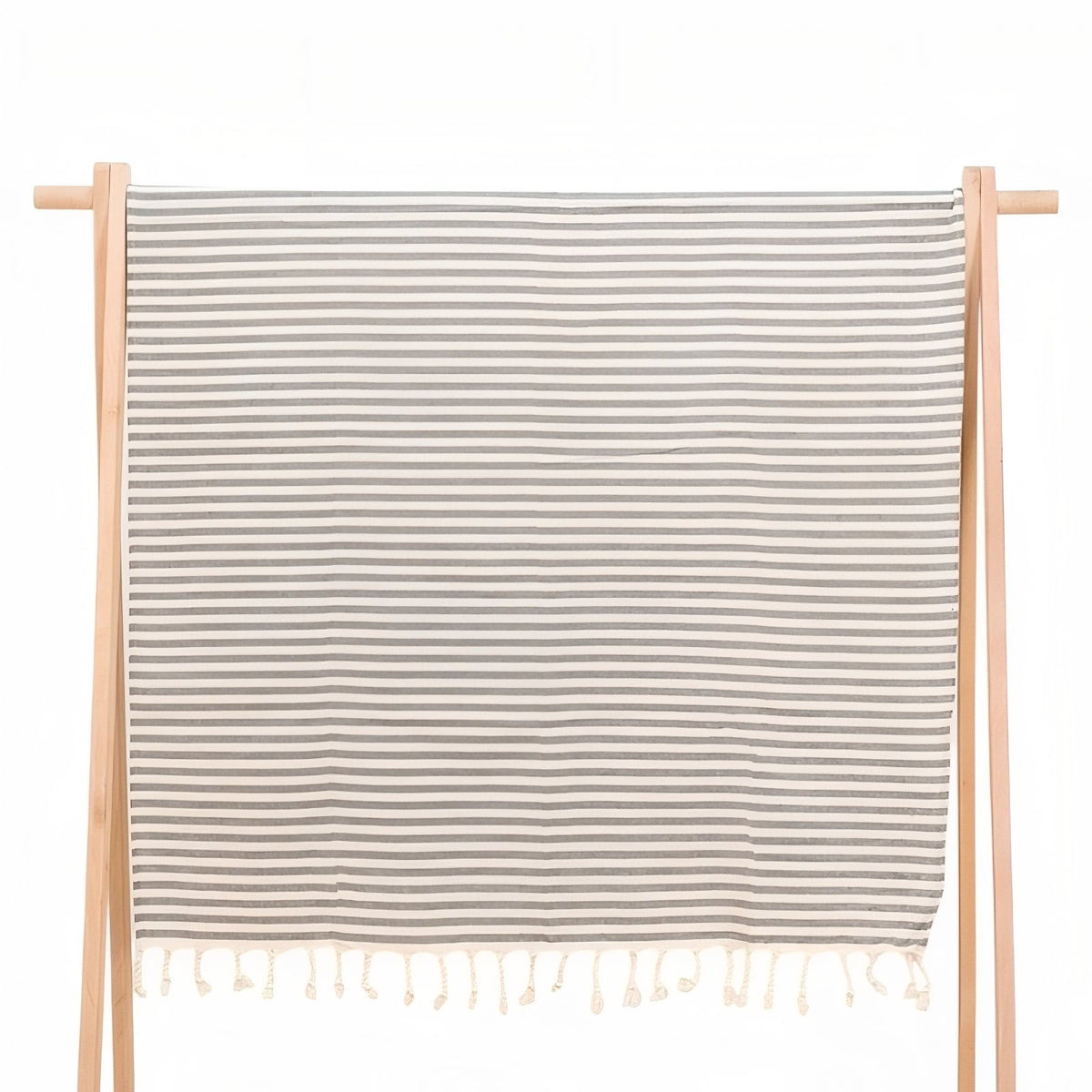 Fouta de Plage Coton - Noir - 100*180cm