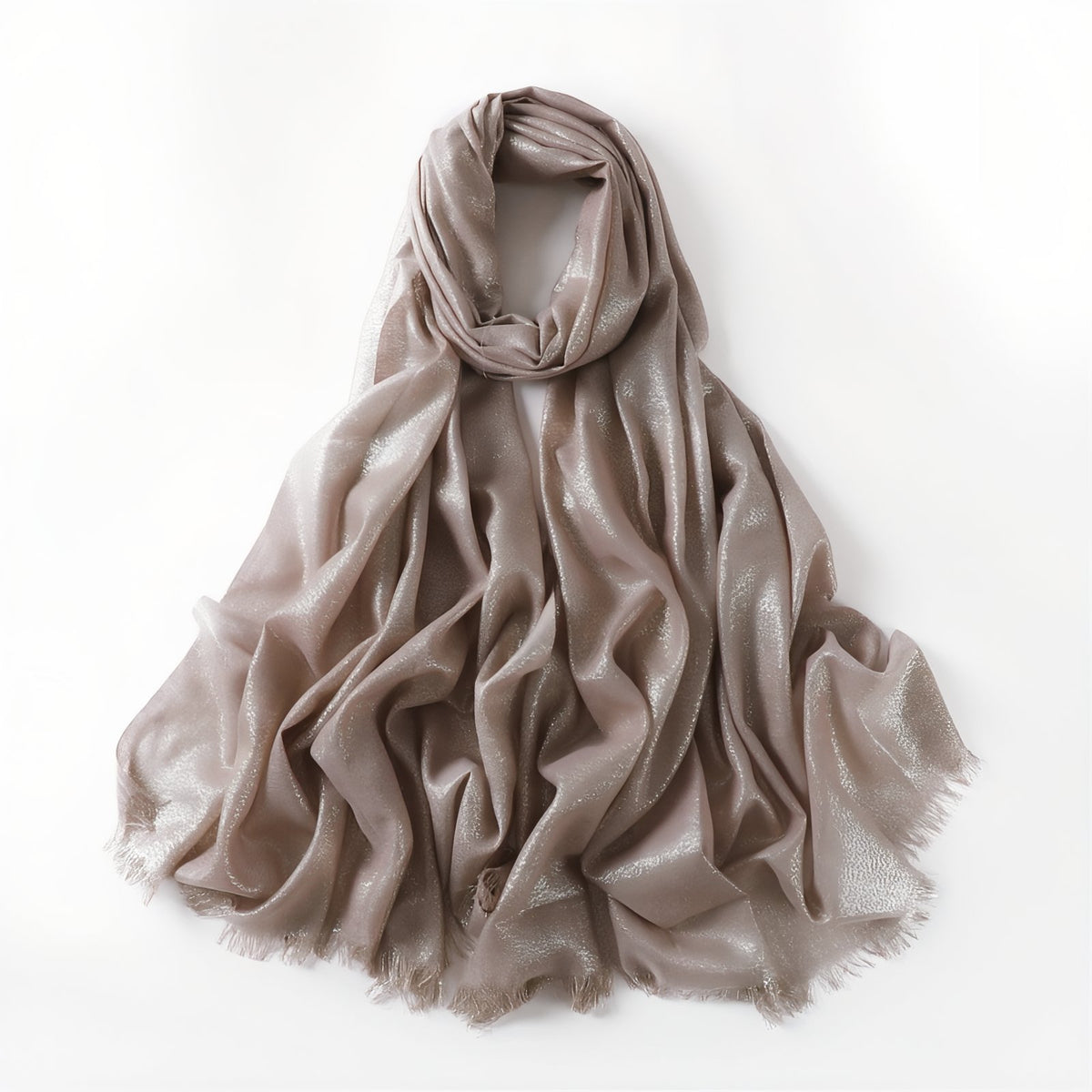 Echarpe Pailletée - Beige Pâle - 200*80cm
