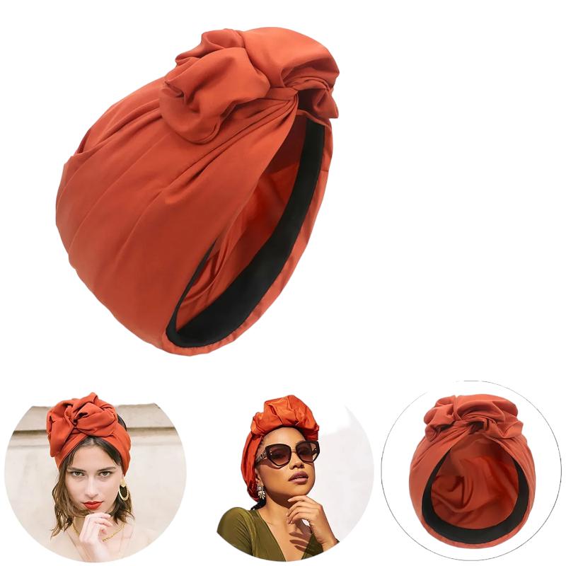 Turban Vintage Rouge Brique 