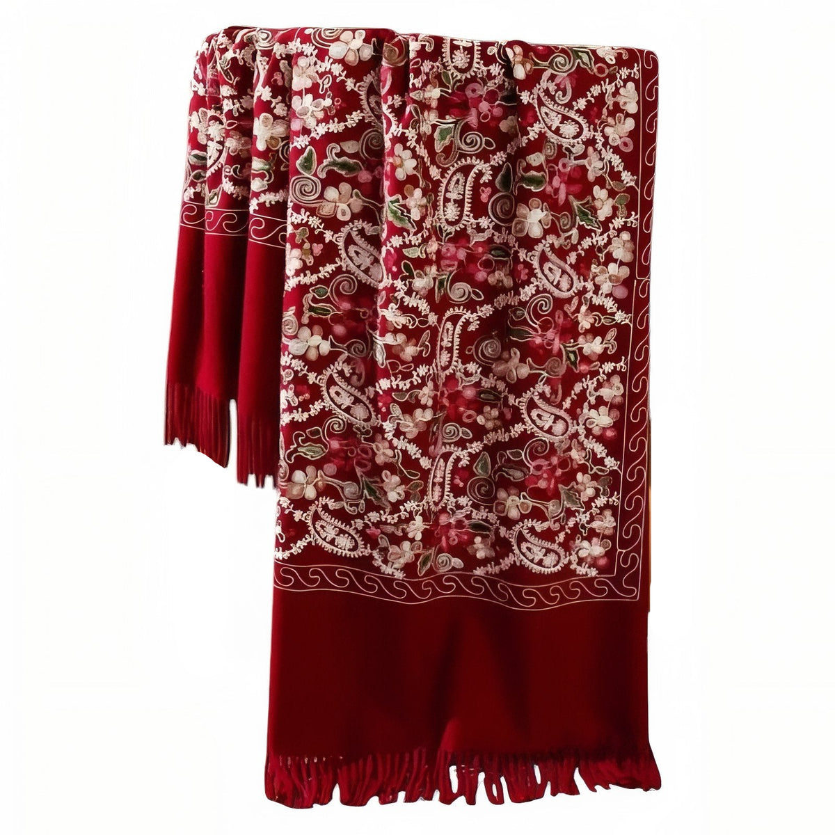 Châle Pashmina - Rouge Cerise - 70*200cm