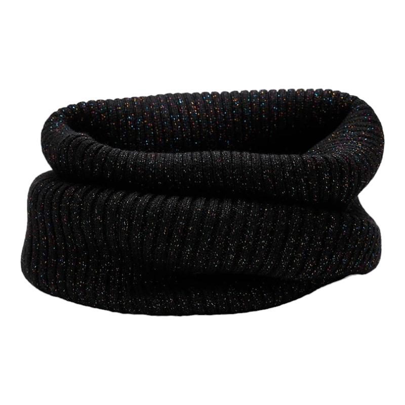 Snood Femme Chic Noir Pailleté 
