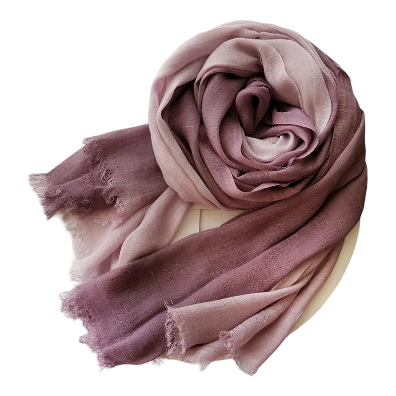 Chèche Foulard Violet et Rose 90*190cm