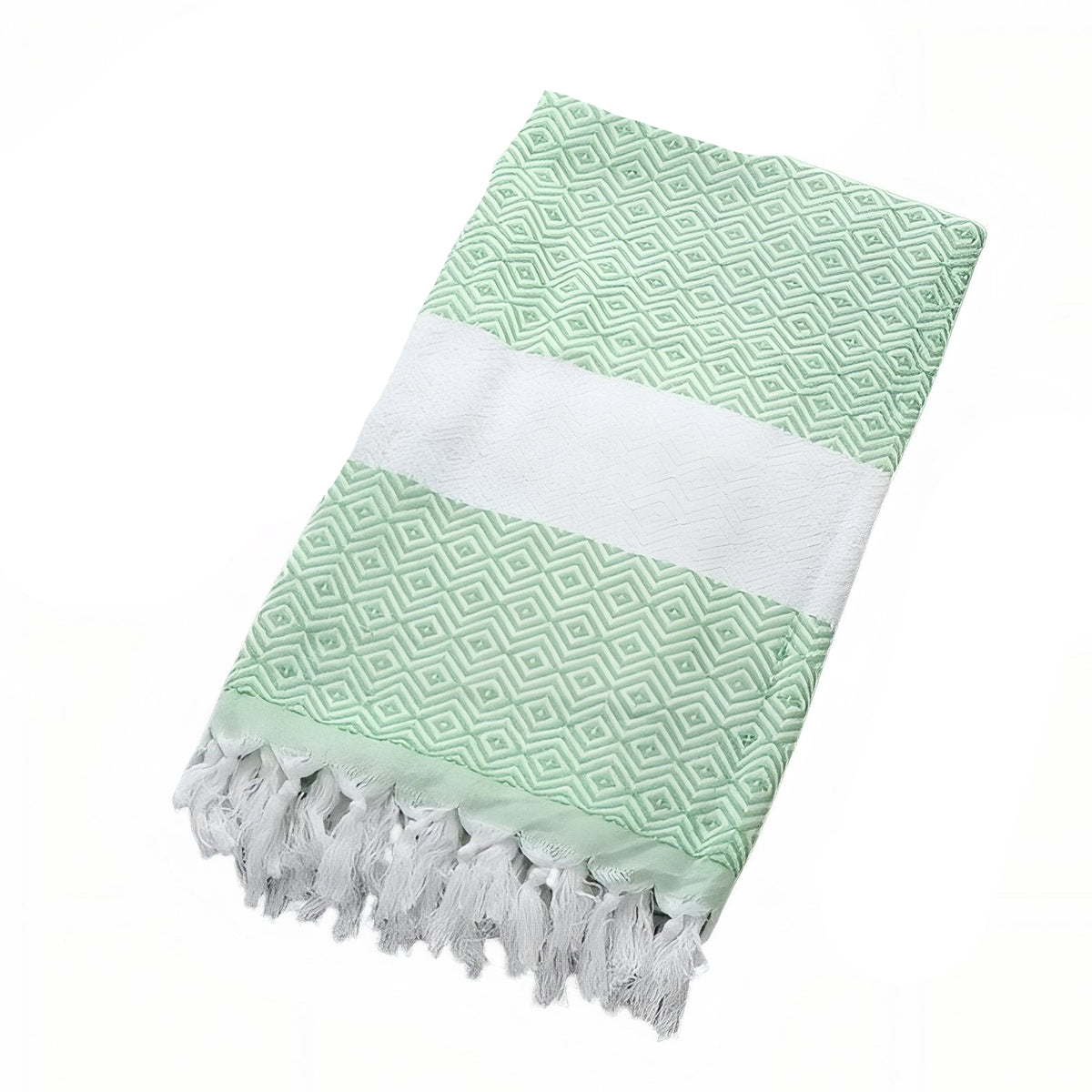 Fouta de Plage Eponge - Vert - 100x180cm