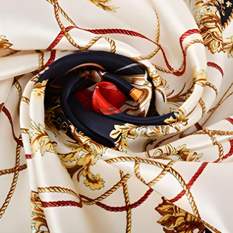 Grand Carré De Soie Foulard 