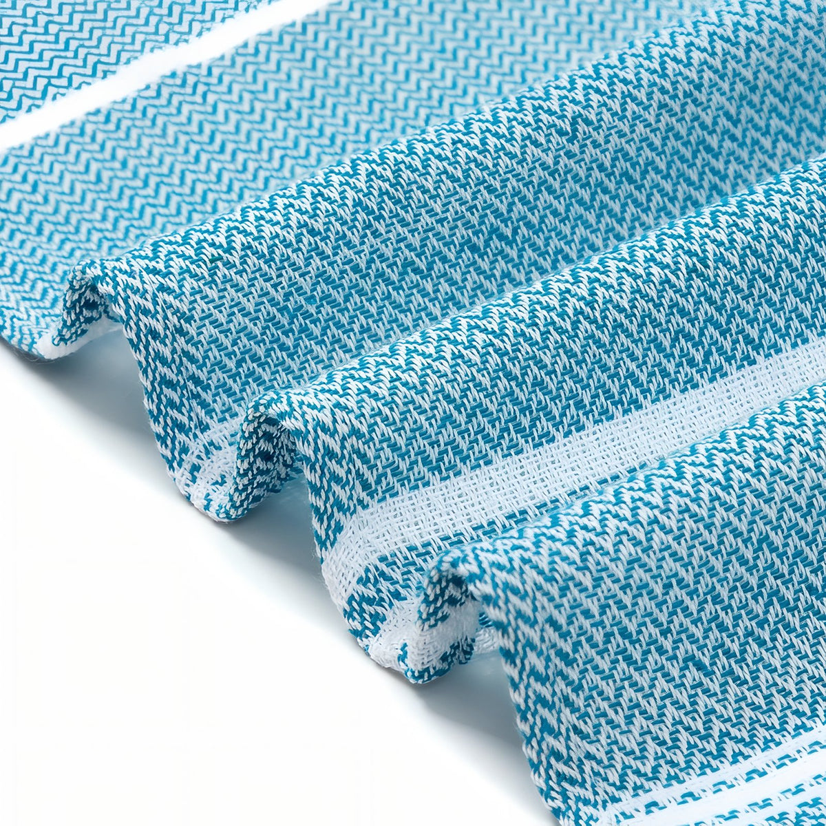Serviette de Plage Fouta gros plan texture tissu - Violet - Jaune - Bleu Marine - Bleu Ciel - Vert Clair - Rose Fuchsia - Vert Olive
