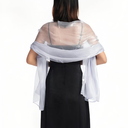 Etole Châle Pour Mariage - Gris Argenté - 170*70cm