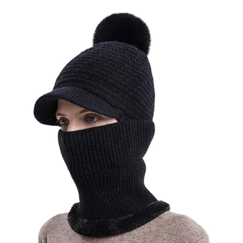 Bonnet Casquette Echarpe Noir 56-60cm