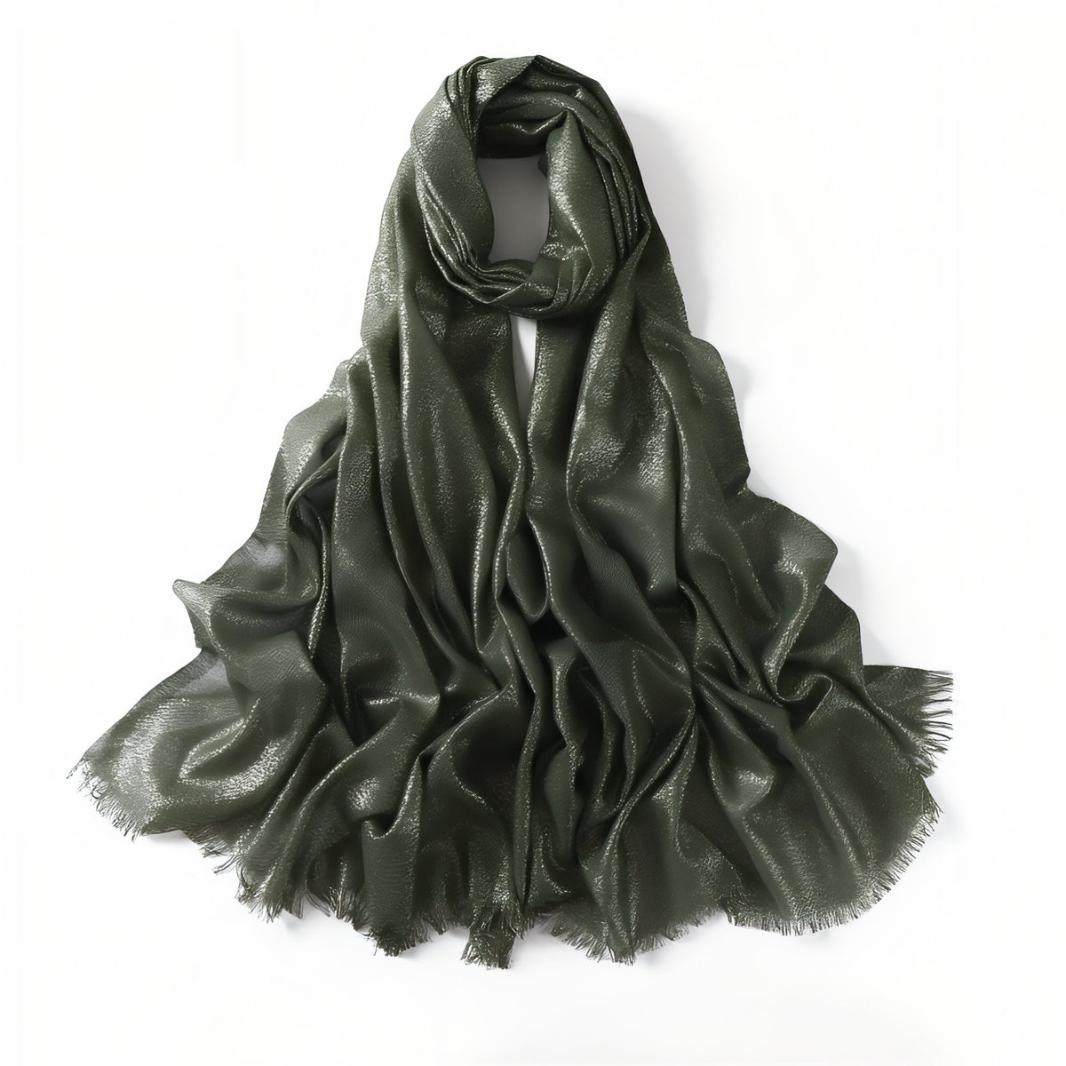 Echarpe Pailletée - Vert Olive - 200*80cm
