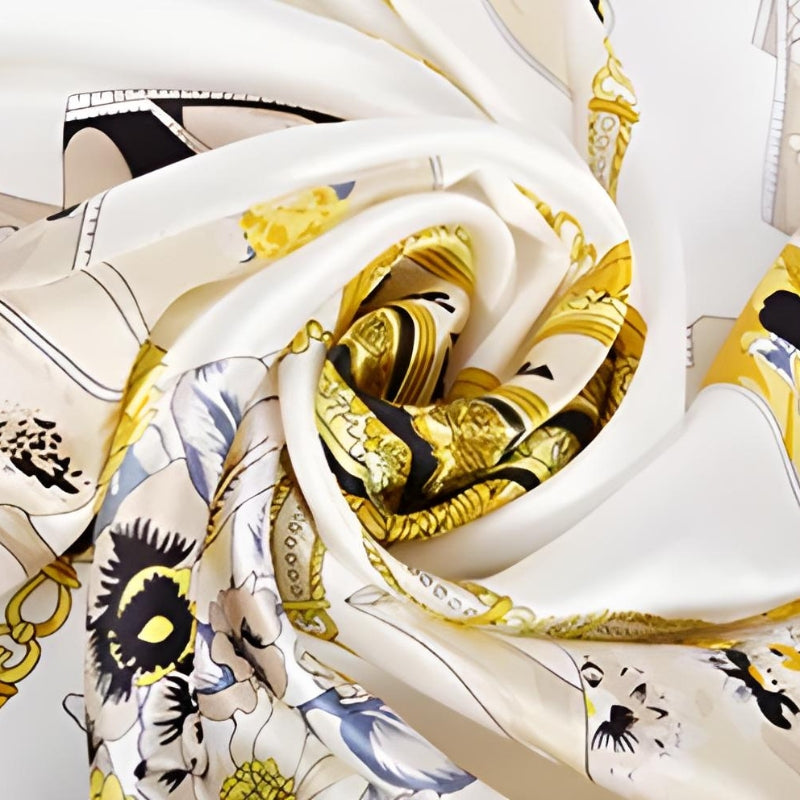 Grand Carré De Soie Foulard 