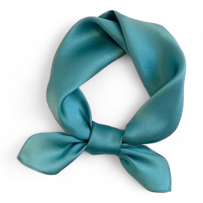 Carré De Soie Pour Homme Vert Émeraude 53*53cm