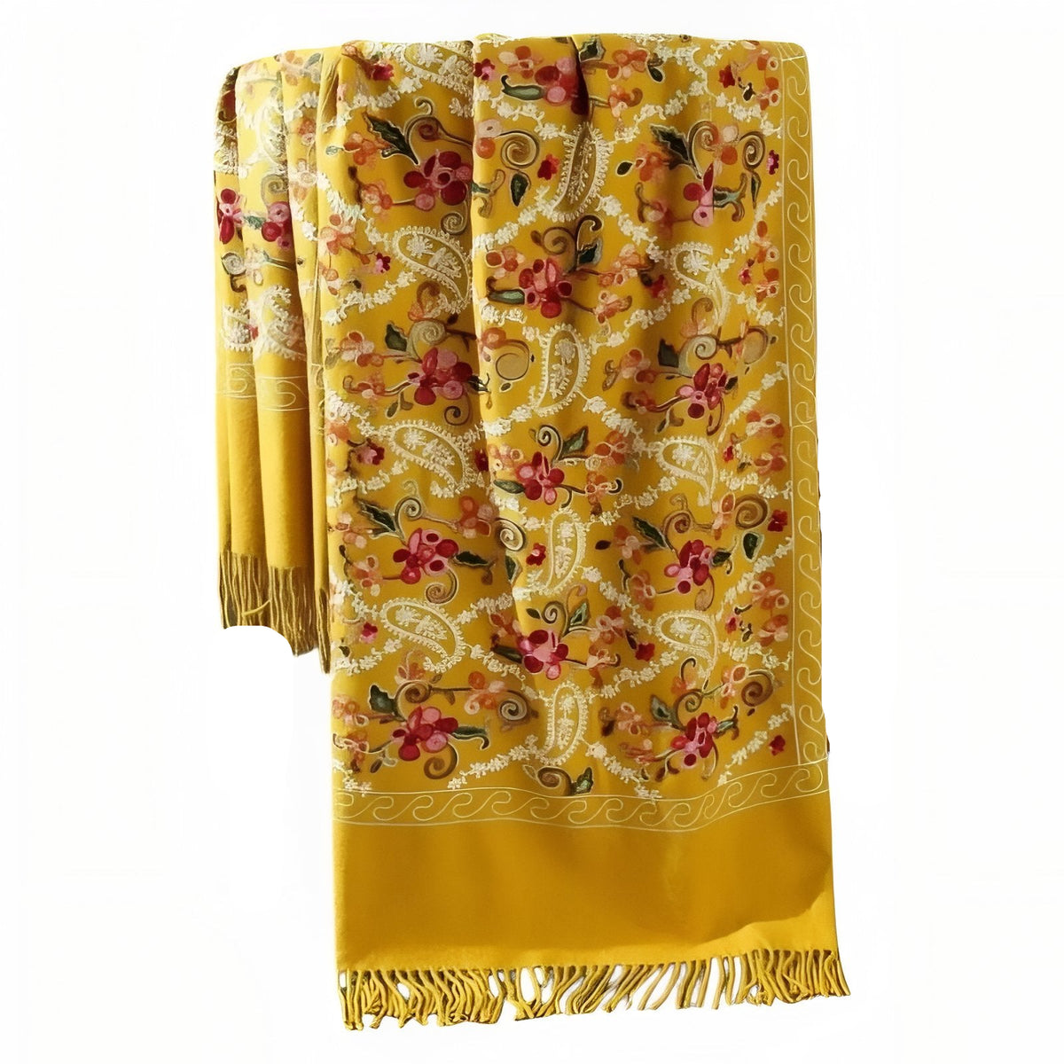 Châle Pashmina - Jaune Moutarde - 70*200cm