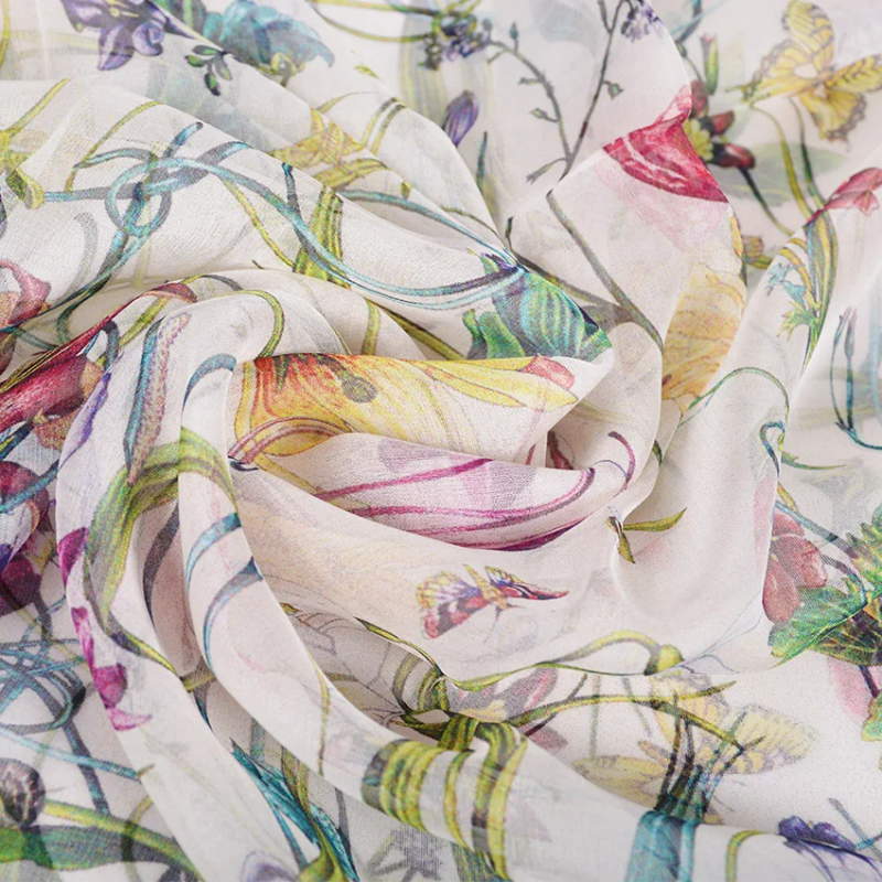 Foulard Femme Soie Imprimée 