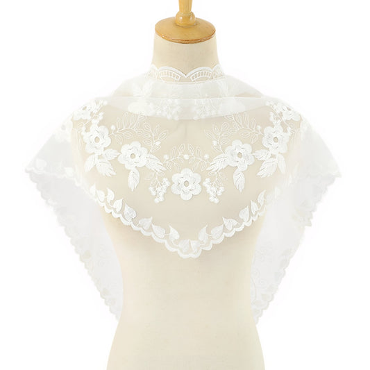 Châle Blanc Dentelle - Blanc - 148*48cm