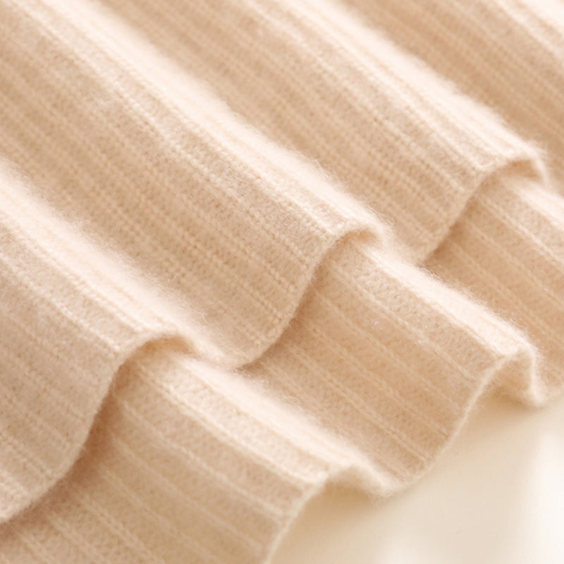 Poncho Cachemire Court gros plan texture - Beige - Caramel - Noir Ébène - Gris Clair