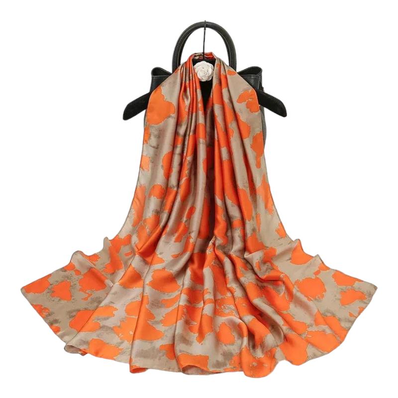 Foulard Long Femme Orange 180*85cm