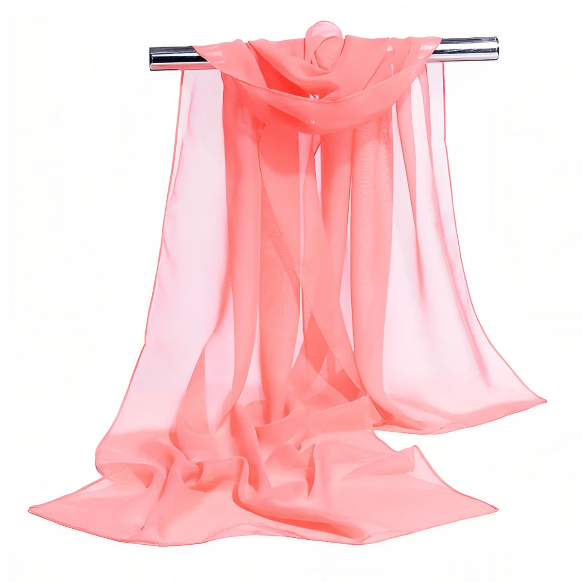 Châle de Soirée Femme - Corail - 160x50cm
