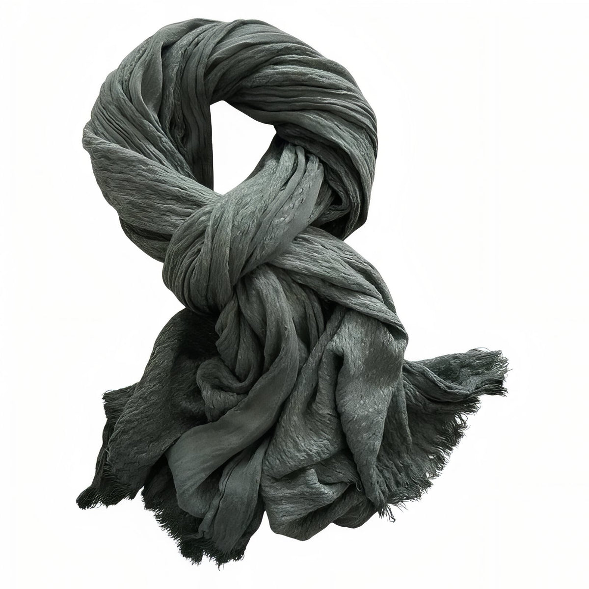 Chèche Coton Crêpé - Vert Sauge - 200*90cm