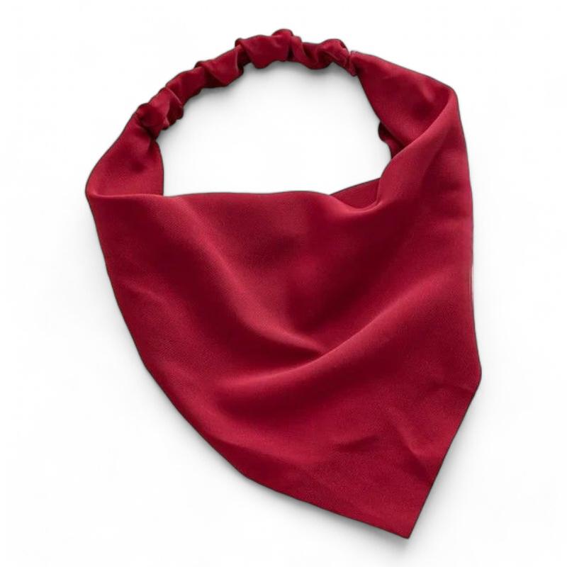 Bandeau Triangle Cheveux Rouge Foncé 