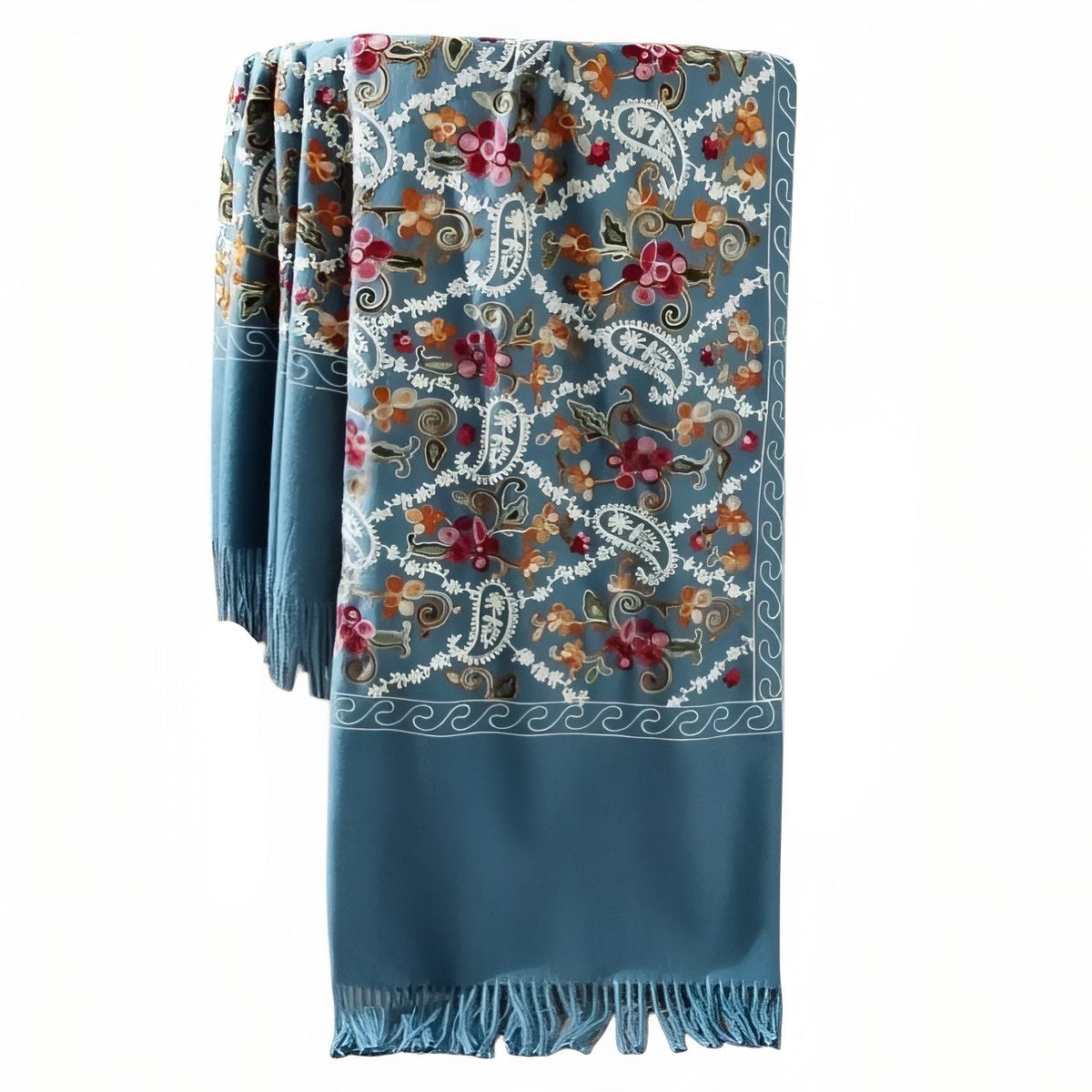 Châle Pashmina - Bleu Azur - 70*200cm