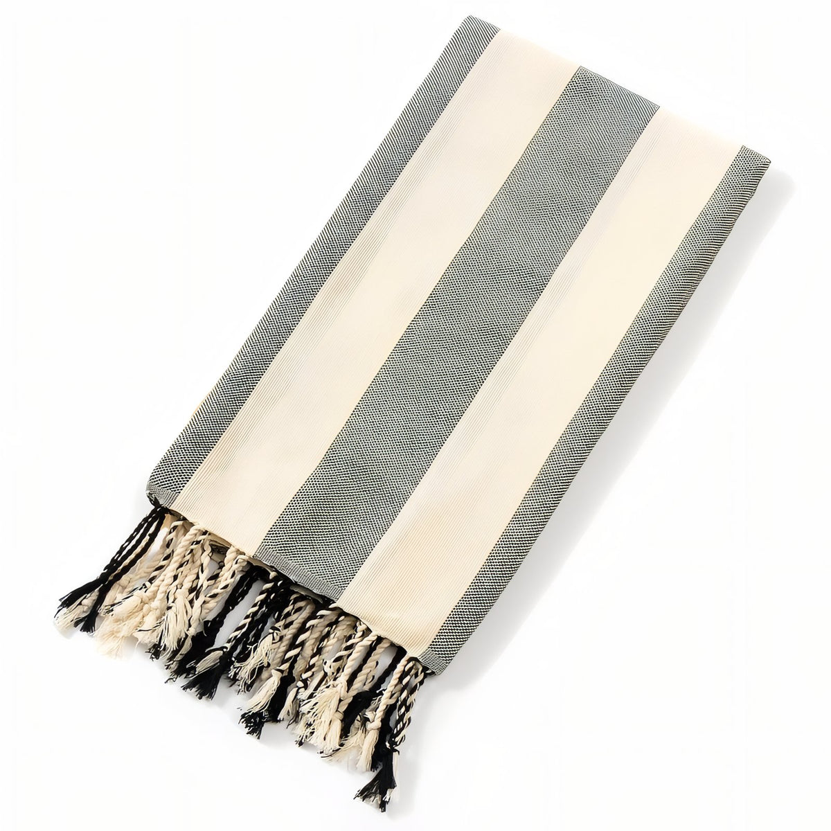 Drap de Plage Fouta - Gris Foncé - 100x180cm