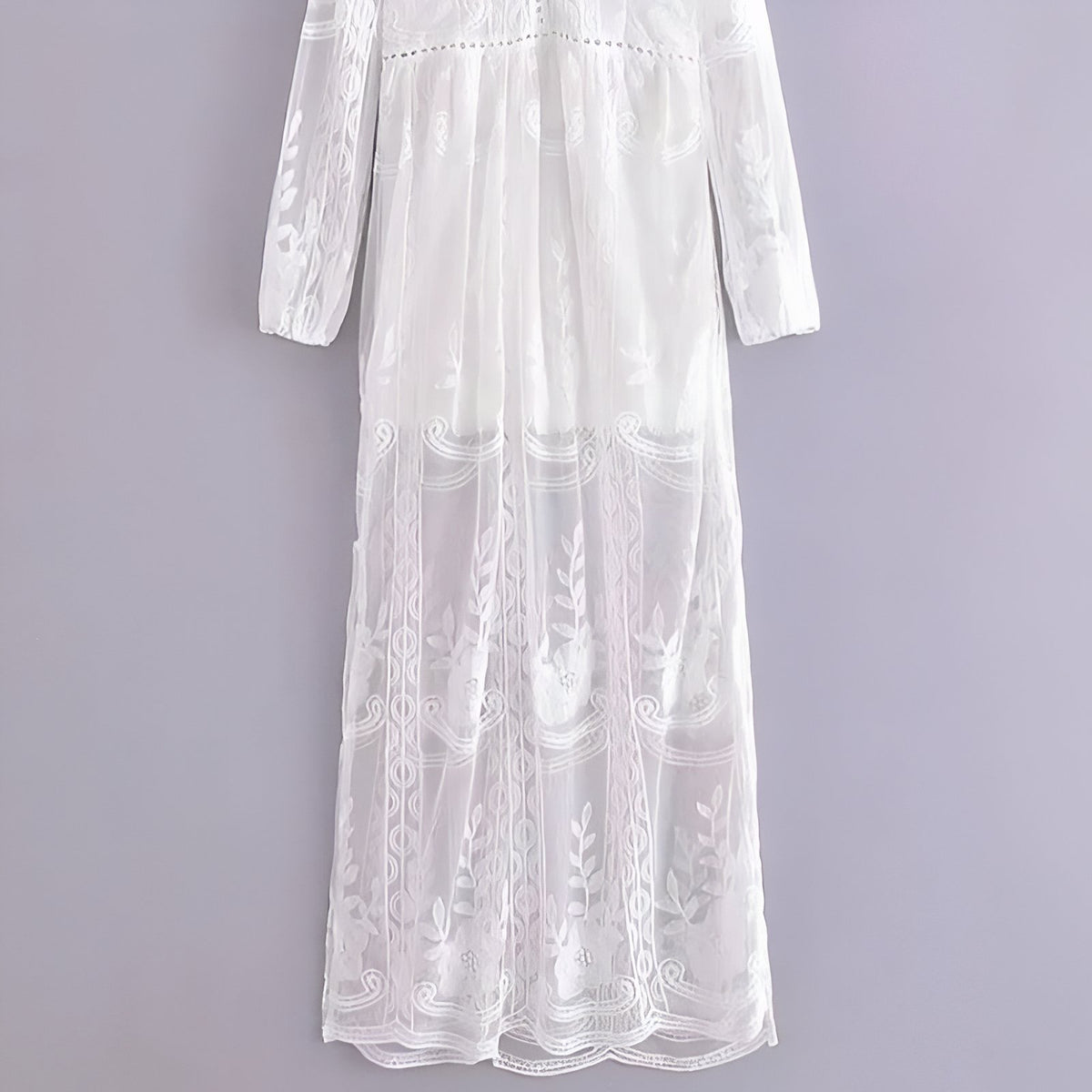 Sublime Robe Paréo Blanche robe blanche suspendue - Blanc