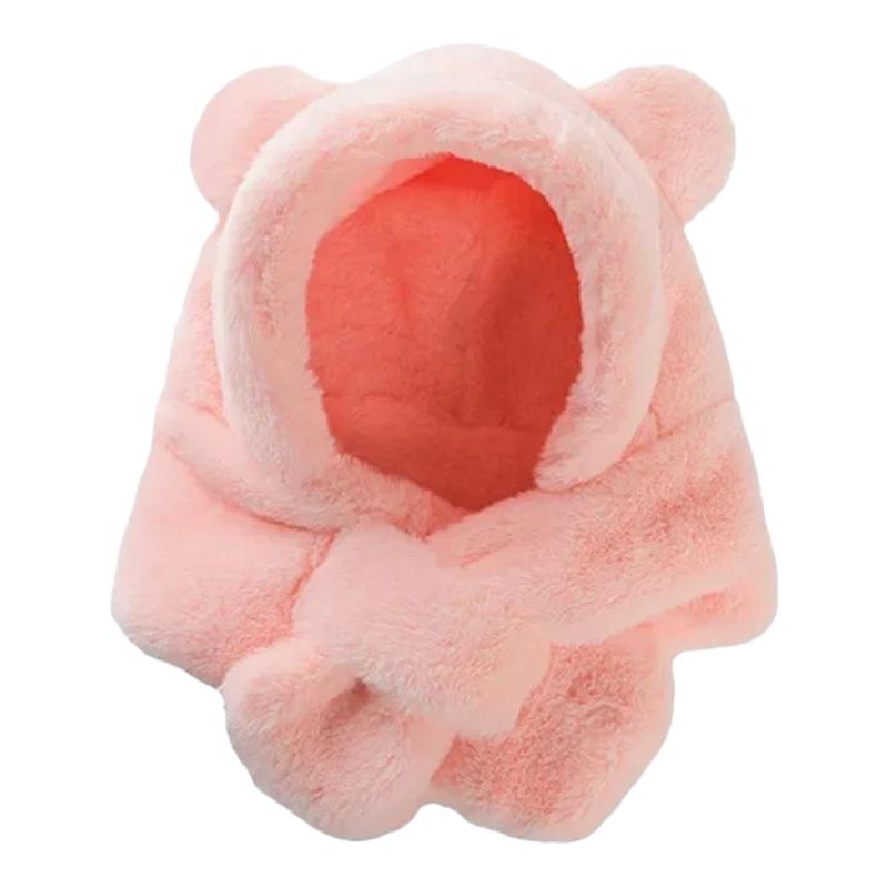 Capuche Echarpe Enfant Corail 46-50cm / 6-24 mois