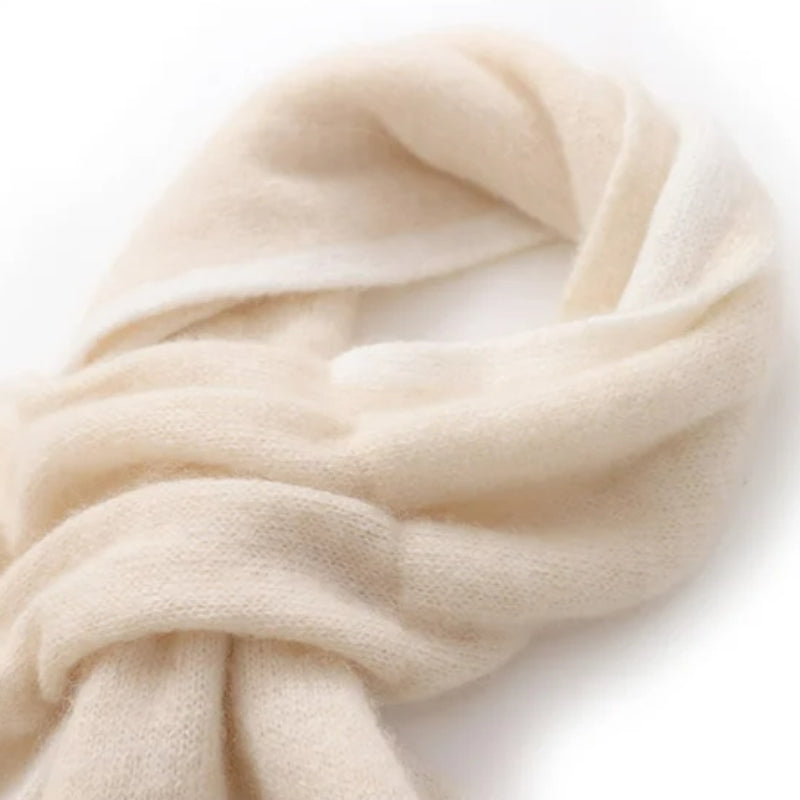 Écharpe Cachemire Blanc Cassé Blanc Cassé 83*18cm