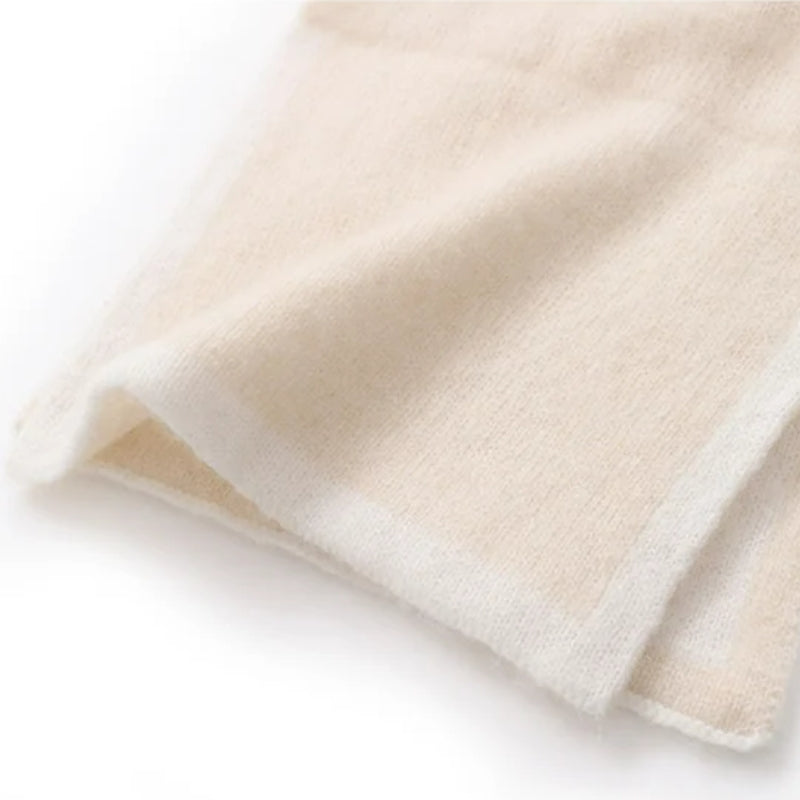 Écharpe Cachemire Blanc Cassé Blanc Cassé 83*18cm