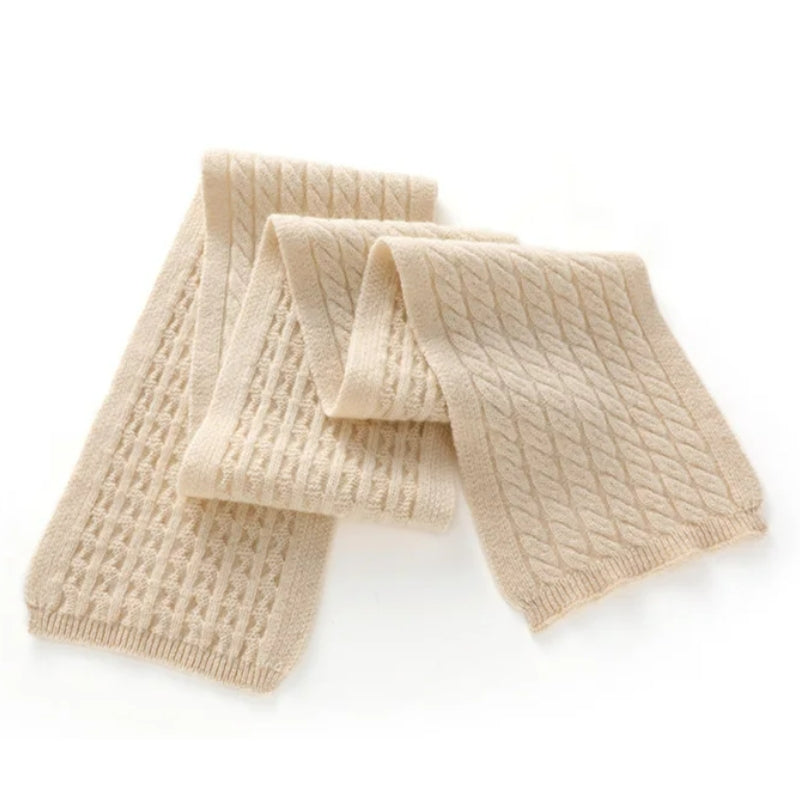 Écharpe En Cachemire Beige pour Femme Beige 152*15cm
