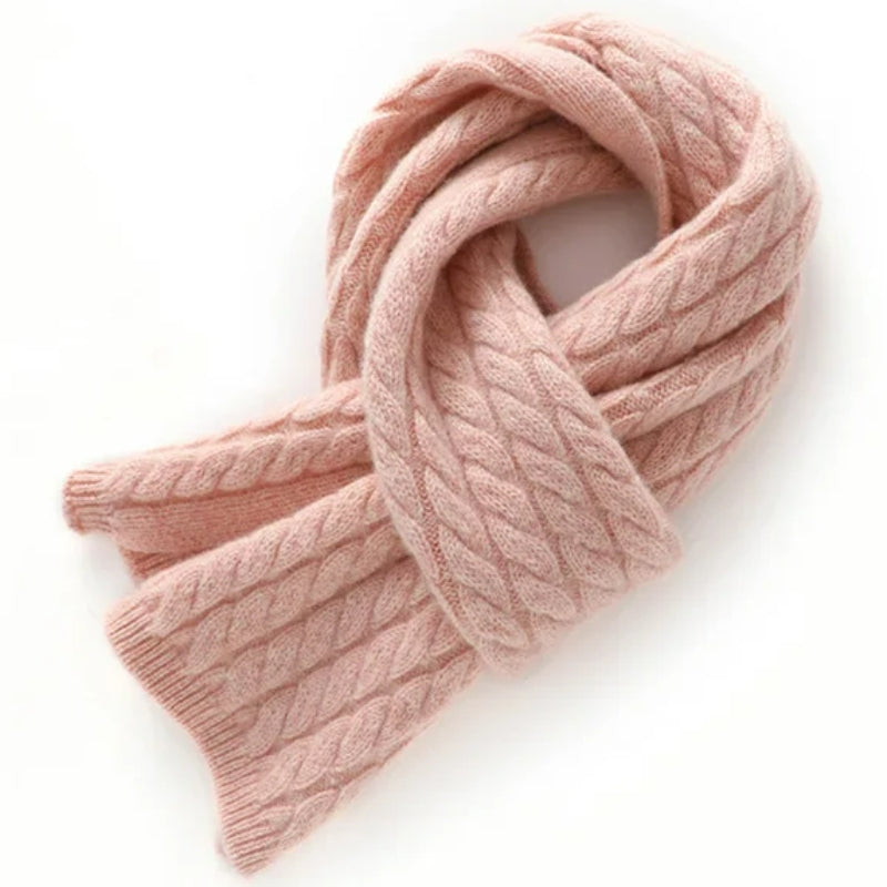 Écharpe En Cachemire Rose pour Femme Rose 152*15cm