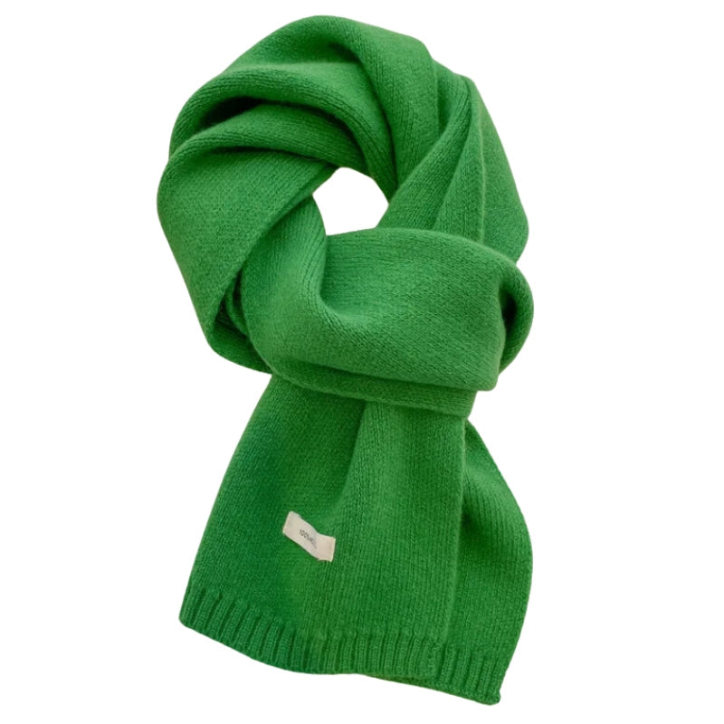 Écharpe en Laine Verte Vert 160*20cm