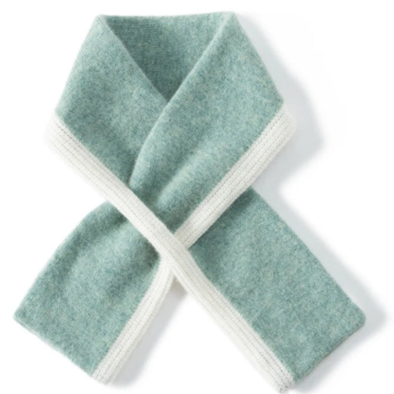Écharpe en Cachemire Luxe Turquoise 85*12cm