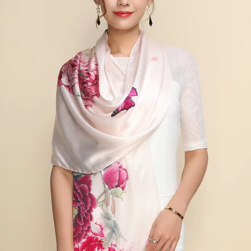Écharpe Soie Femme Tendance 