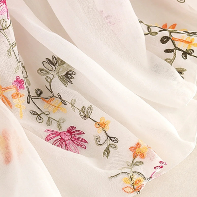 Foulard Fleuri Femme 