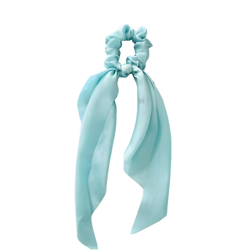 Chouchou Foulard Satin Bleu Clair 