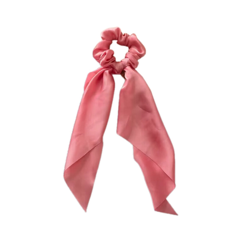 Chouchou Foulard Satin Rose 