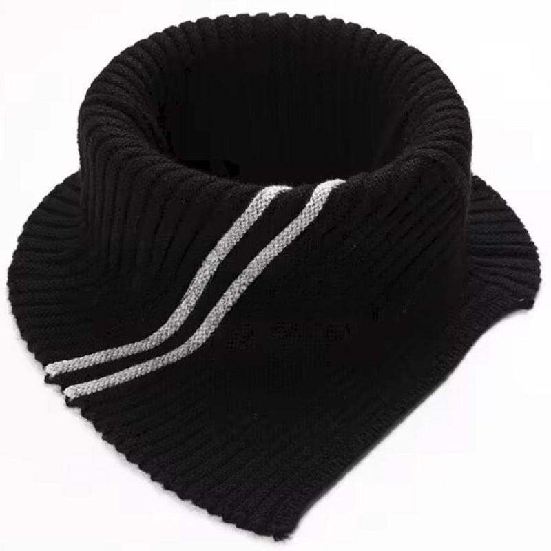 Cache Col Femme Noir et Argent 