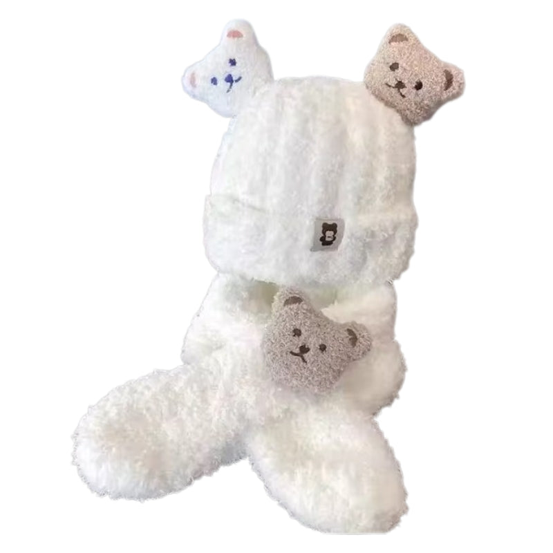 Ensemble Bonnet Echarpe Enfant Blanc 