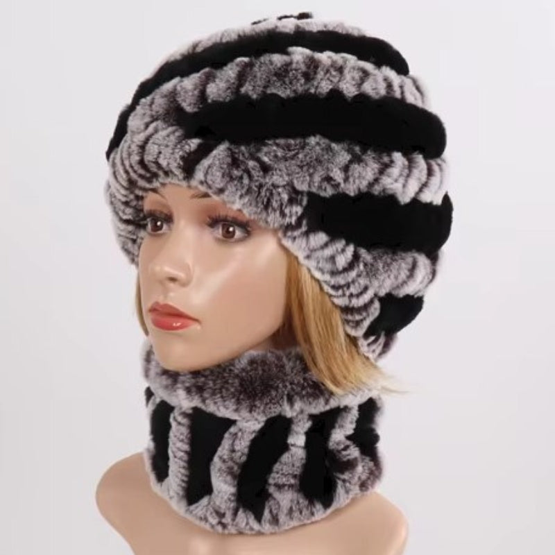 Parure Echarpe Bonnet Femme 13 